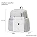 SoHo Manhattan Diaper Backpack Bag 5pc, SilverGray