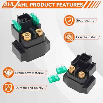 AHL Starter Solenoid Relay for Suzuki LT-Z250 LTZ250 Quadsport 2004-2009 ATV / LTF250 LT-F250 Quad Runner Ozark 2003-2009 ATV