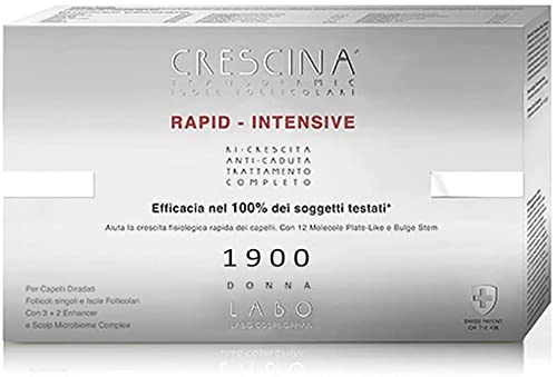 Crescina Transdermic RAPID-INTENSIVE 1900 Woman 20+20 Hair Growth Vials