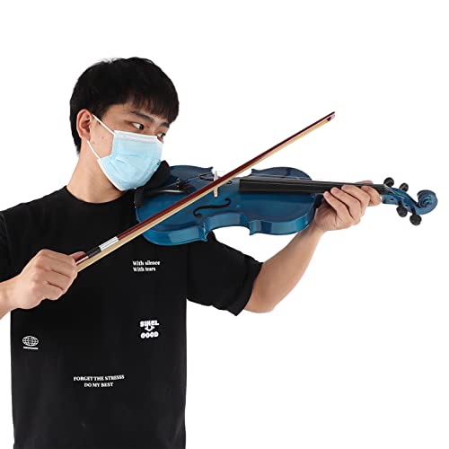 Eujgoov 4/4 Kit de Violino de Madeira Sólida Instrumentos Musicais de Cordas com Arco de Rosina Saco