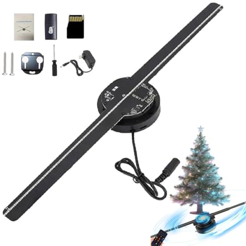 My Holo Screen, Myholoscreen, My Holo Screen Hologram Fan, 3D Hologramm Lüfter Werbeanzeige LED Lüfter,WiFi-3D-Projektor,Led Hologram Christmas Tree, 3D Hologramm Projektor für...