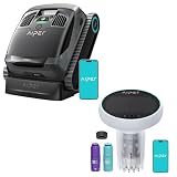 AIPER Scuba X1 Robotic Pool Cleaner with HydroComm Pro Smart Pool Monitor, Underwater Comm and 5 in 1 Water Test, 6600 GPH High-Power Suction, Horizontal Waterline Scrubbing, Ideal for Inground Pools