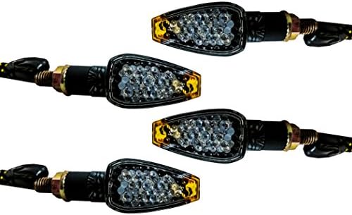4X Carbon Turn Signal LED Dual Sport Motorcycle Dirt Bike Light Blinker Street