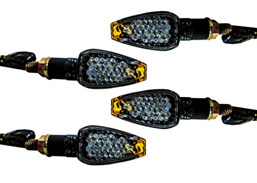 4X Carbon Turn Signal Led Dual Sport Motorcycle Dirt Bike Light Blinker Street #TOP1