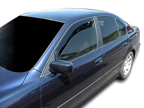 Déflecteurs d'air BMW E39 stop buée et sifflements vent vitres teintées 4 pièces - 3
