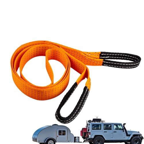 Sangles de remorquage pour voitures de remorquage – Corde de remorquage antidérapante portable de 3 m | Sangle de remorque épaisse haute résistance pour berlines, SUV et véhicules tout-terrain |