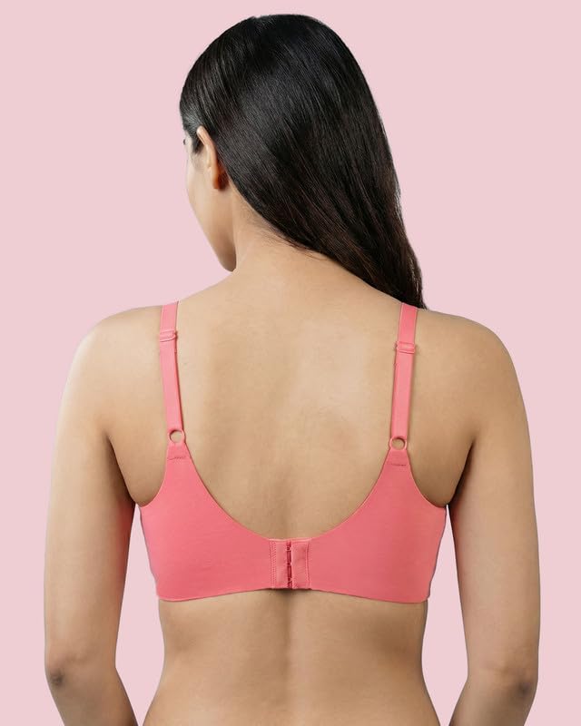 Image of Women's Cotton Padded Full Coverage Bonded Bra | Seamless T-Shirt Bra | Wire-Free | Breathable Cotton Fabric | Elastic-Free Bottom Band & Armholes | No Marks, No Digging | Pack of 1