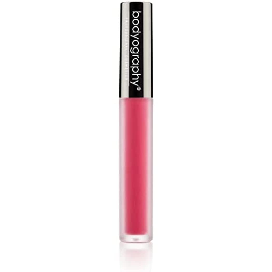 BODYOGRAPHY: Matte Lip Lava Liquid Lipstick (Bittersweet): Peach Nude Salon Makeup Long-Wearing Lipstick with Soft Opaque Finish | Vegan, Gluten-Free, Cruelty-Free, Paraben-Free