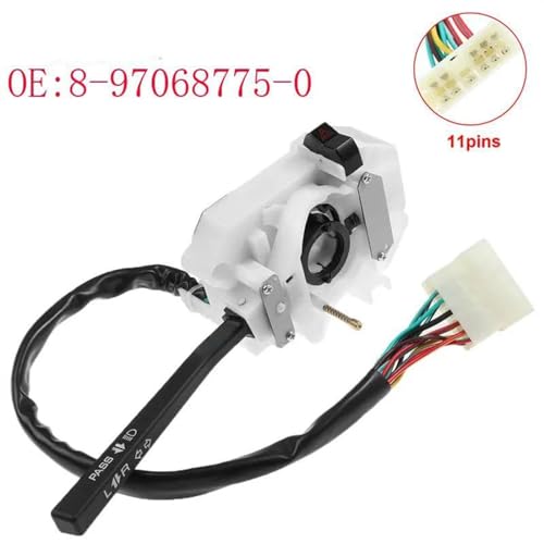 Interrupteur de clignotant Isuzu conforme OEM 8970687750 commodo phare robuste - 2