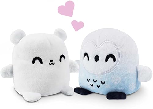 Miniatura 1 de TeeTurtle, Plushmates, paquete de amigos congelados, búho nevado + oso polar