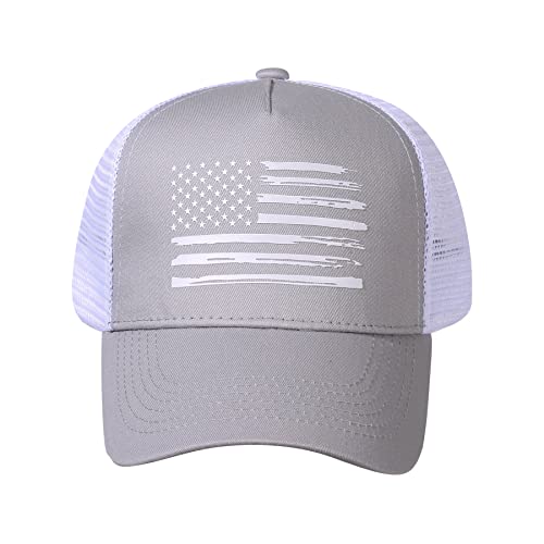 Vionlan Baseball Cap American Flag Trucker Hat For Men Women 3D Embossed Logo Adjustable Outdoor Mesh Snapback Hat #TOP1