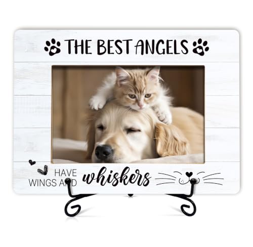 Cat Memorial Picture Frame, Memorial Sympathy Gifts for Loss of Cat -B01
