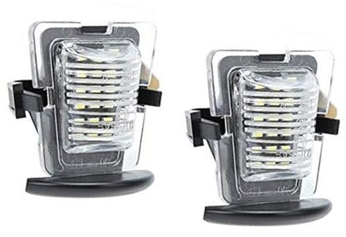 Luces de matrícula para Wrangler JK plafón de placa trasera compatible con modelos 2007-2018