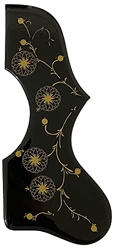 �J�X�^���M�^�[�s�b�N�K�[�h Fits Gibson J200 SJ200 Acoustic Guitar Crystal Self Adhesive Pickguard (�u���b�N)