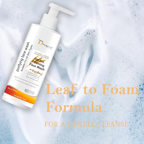 Image of Drontika Wild & Pure Oat & Niacinamide Face Wash - Hydrating Cleanser with Seabuckthorn & Willow Bark | For Smooth, Even Skin - 200ml