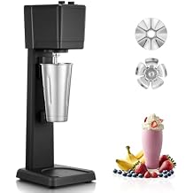 Milkshake Maker Machine, 375W Commercial Milk Shake Maker Mixer, Single Head Drink Mixer Blender Machine, 3-Speed Milkshake Blender with 27.7oz Stainless Steel Cup for Commercial
