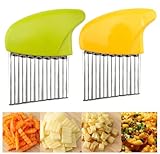 Vielfältige Verwendungsmöglichkeiten - Großartig für die Herstellung von ausgefallenen Rändern und Waffelschnitten auf verschiedenen Obst- und Gemüsesorten, er kann auch für Käse und Butter verwendet werden. Verwenden Sie ihn für ausgefallene Toppings für eine schöne Präsentation von Speisen. Perfektes Schneidegerät für die babygeführte Entwöhnung.