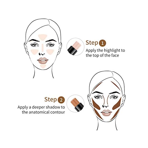 ONLYOILY-Contour-StickConcealer-Contour-Highlighter-StickCruelty-Free-Makeupdouble-end-face-make-up-concealer-contouring-sticks-cream-Waterproof-Professional-Makeup-Cream-Contour-Stick-01 ONLYOILY Double-End Contour Highlighter Stick, Face Contour Makeup Contouring Sticks Cream Concealer (1)