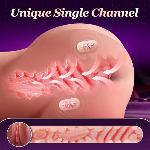 Image of Realistic Masturbator Sex Toys for Men, 10 Sucking & 10 Vibrating Sex Doll | 15LB Full-Form Sex Dolls Pocket Pussy USB Rechargeable Male Sex Toy Waterproof Adult Toys Storker
