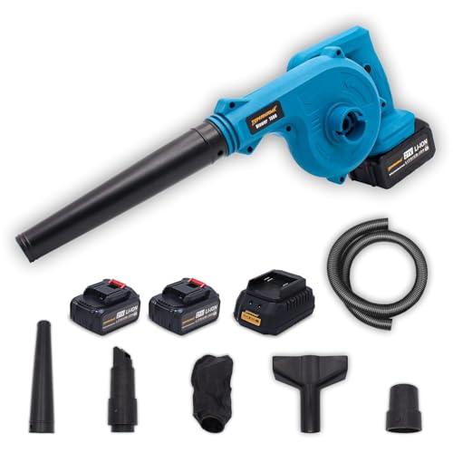 Image of TOMAHAWK 21V Cordless Electric Blower Handheld Blower for Leaves, Snow, Dust & Home Cleaning