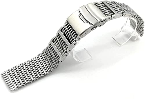 Bracelet solide en acier inoxydable maille 20mm finition premium - 5