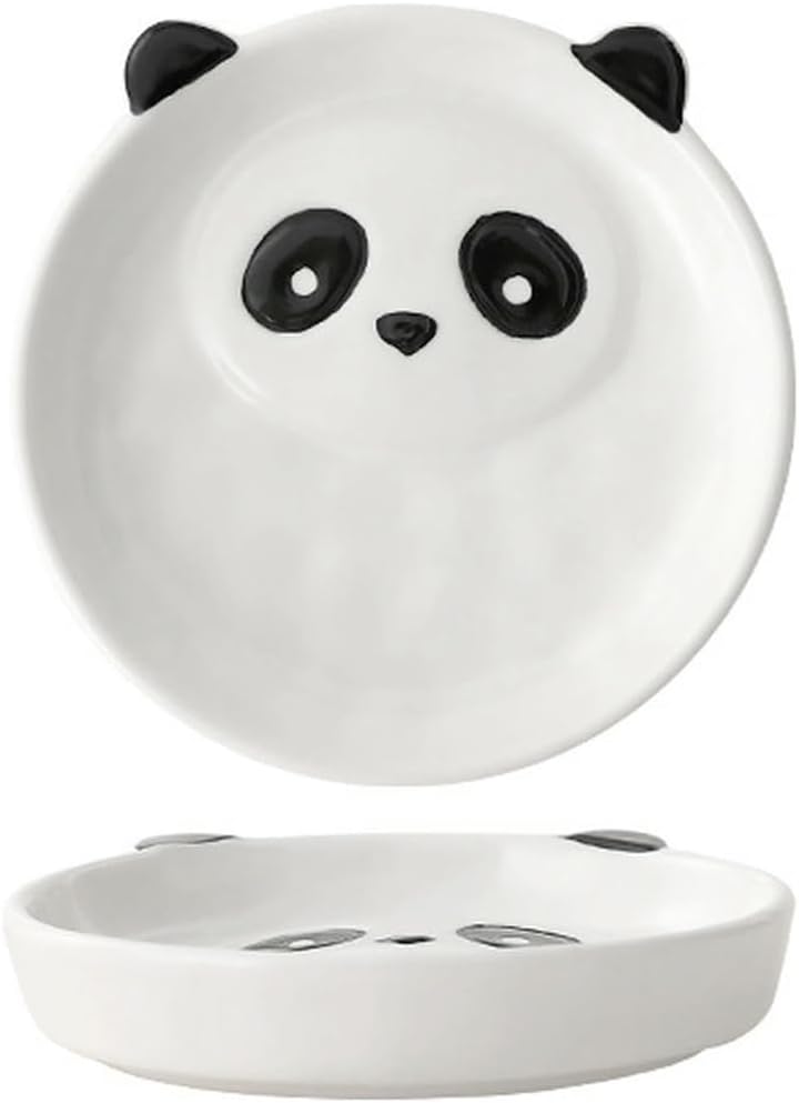 Cute girl's heart panda plate, Korean-style household cartoon creative tableware - panda - cup