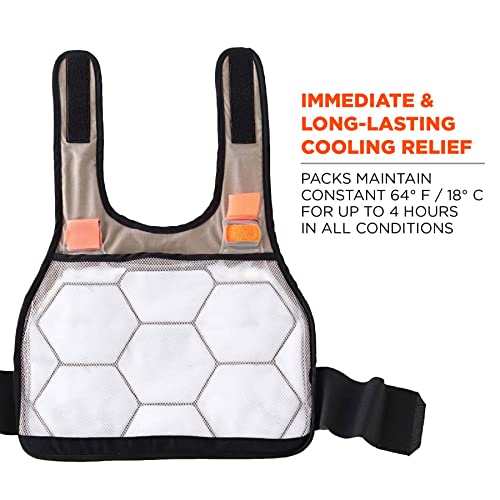 Ergodyne Unisex Adult Premium Phase Change - Packs Fr Cooling Ice Vest, Khaki, Large-X-Large Us #TOP1
