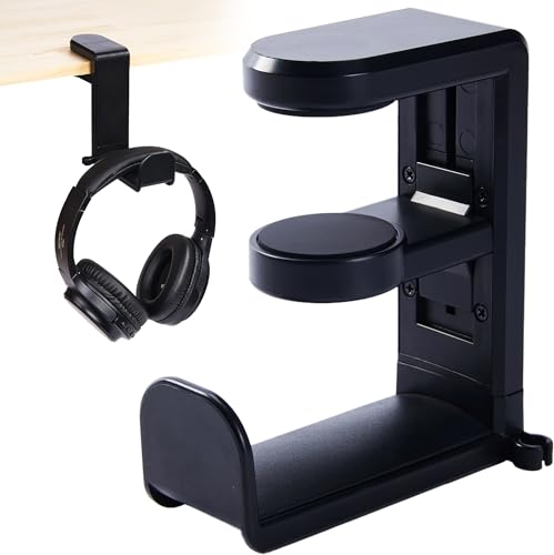 Headphone Stand for Desk - Clamp On Headset Holder with