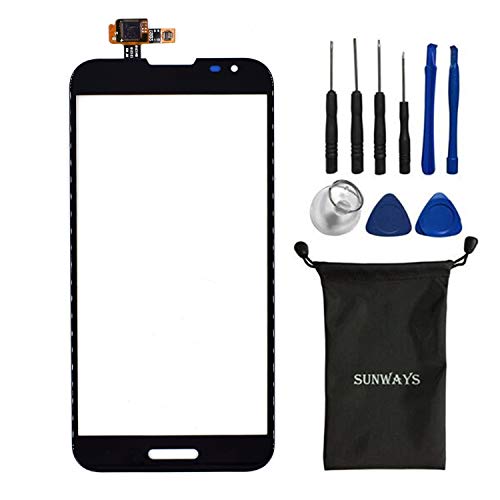 sunways Phone Replacement Parts for LG Optimus G Pro E980 F240 E985 Touch Screen Glass Digitizer with Tools 锛圔lack锛?NO LCD