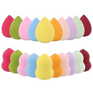 BTYMS 20 Pieces Makeup Sponge Set Blender Blending Sponge Face Beauty Sponge Flawless for Foundation and Powder