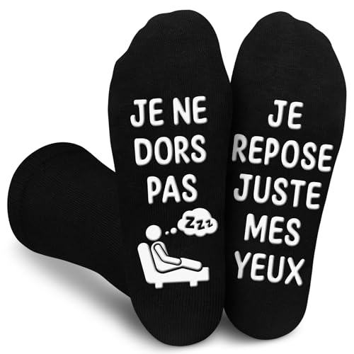 Obidodi Chaussettes Humour Homme 43-46, Idee Cadeau Homme Anniversaire Noel Original Utile Chausettes Drôle, Noël Fête des Pères pour Papa Grand Pere Famille