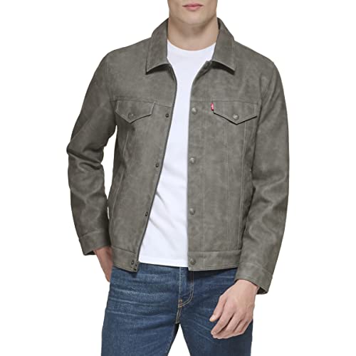 Image of Levi's Men's Faux Leather Classic Trucker Jacket
