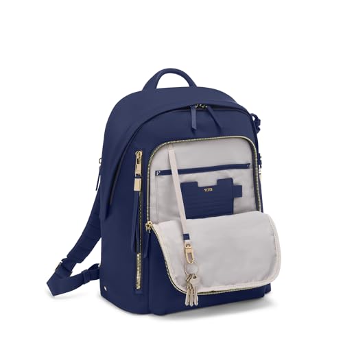 Image of Tumi Unisex Halsey Backpack, Indigo /Light Gold, One Size