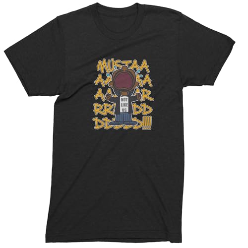 Mens Mustard! Not Like Us Tv Off T-Shirt XX-Large Black