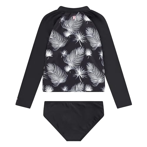 Hurley Girls' Long Sleeve Rash Guard Swimsuit2