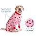 Yeapeeto Einteiler für Hunde, zur Erholung, für große und mittelgroße Hunde, Schlafanzug, Ganzkörper für Haarausfall, Allergien, Anti-Lecken, Wundschutz, Kegel-Alternative (3XL, Erdbeere)