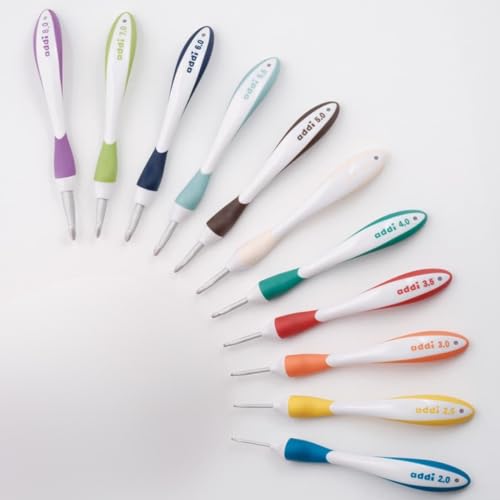 addi Swing Ergonomic Crochet Hooks Set of 11 –...