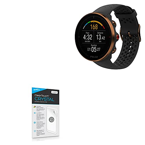 BoxWave Screen Protector Compatible with Polar Vantage M - ClearTouch Crystal (2-Pack), HD Film Skin - Shields from Scratches for Polar Vantage M