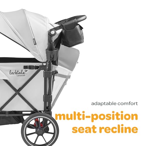 Larktale Caravan V3 Stroller, 2-Seater Kids Wagon, 207 lb Capacity, Avalon Gray - Thumbnail 5