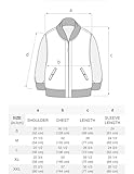 Vamtac Mens Varsity Baseball Jacket Bomber Cotton Vintage Racing Coats Streetwear with Pocket, Red, XL - Image 7