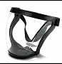 GERIX Anti-Fog Full Face Shield Upgraded, Impact & Wind Resistant Cycling Mask with Adjustable Fit, Transparent Protection for Outdoor & Kitchen Use, Heat & Blue Light Blocking