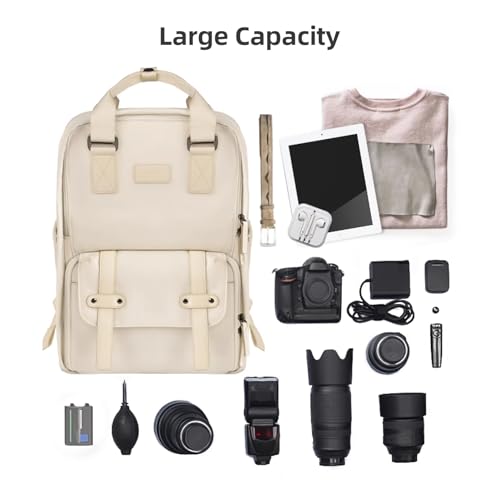 Mochila para cámara D78 con soporte para trípode y bolsa impermeable 7
