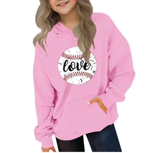 Girls Boys Love Print Hoodies for Teen Preppy Sweatshirts Oversized Pullover Kids Fall Athletic Clothes Outfits 4-14T2