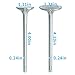 CARBBIA Engine Intake and Exhaust Valve Set Compatible with Audi VW 2.0T (FSI, TSI) 16pcs 06D109611H 06D109611T with 16pcs Valve Seals