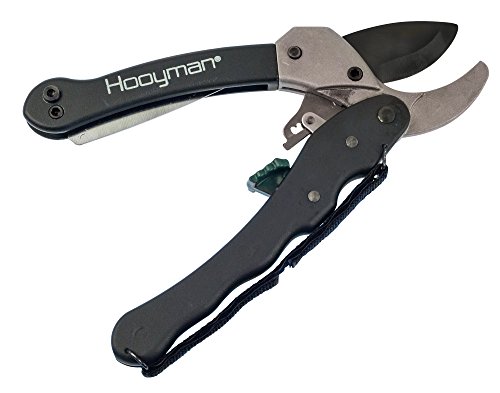 Hooyman Ratchet Pruner with Quick Detach Folding Saw for Cutting Trimming Hunting and Camping