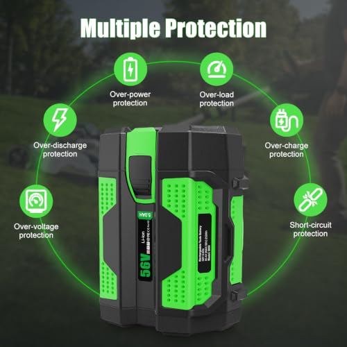 Image of Rechargeable for EGO 56V Battery 5000mAh Compatible with All Power 56V Tools