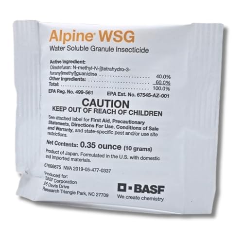 BASF Alpine WSG Water Soluble Granule Insecticide, Indoor Outdoor Pest Control for Ants, Flies, Bed