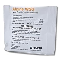 BASF Alpine WSG مبيد حشري حبيبات قابل للذوبان في الماء، مكافحة الآفات في الهواء الطلق في الأماكن المغلقة للنمل، الذباب، بق الفراش، الصرصور الألماني، حزمة 35 أونصة 1 عدد
