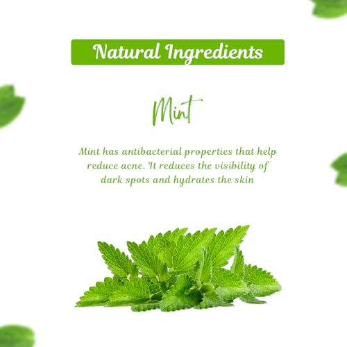 Image of Herbal Mint Soap| Herbal soap and antiseptic properties|Keeps skin cool and refreshed| Suitable for all skin type| Pack of 3 (125gm *3)