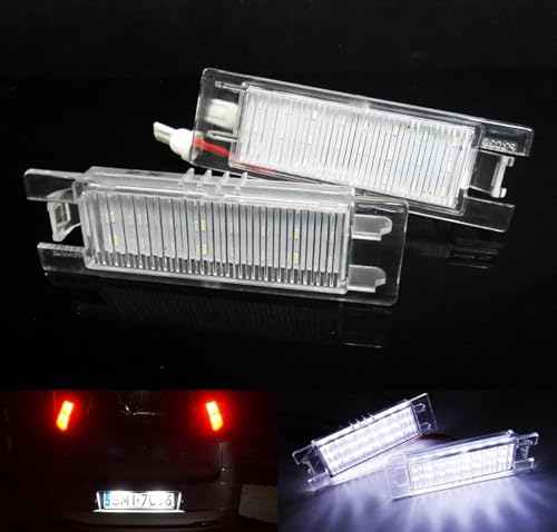 2x oświetlenie tablicy rejestracyjnej LED białe oświetlenie tablicy rejestracyjnej do Fi-at 500L 600 Brava Bravo Croma Doblo Grande Punto Linea Punto Evo Multipla Marea Tipo Je-ep Renegade